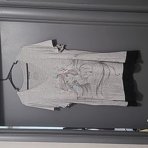 Torrid 2x Disney Little Mermaid Lace Trim Tee